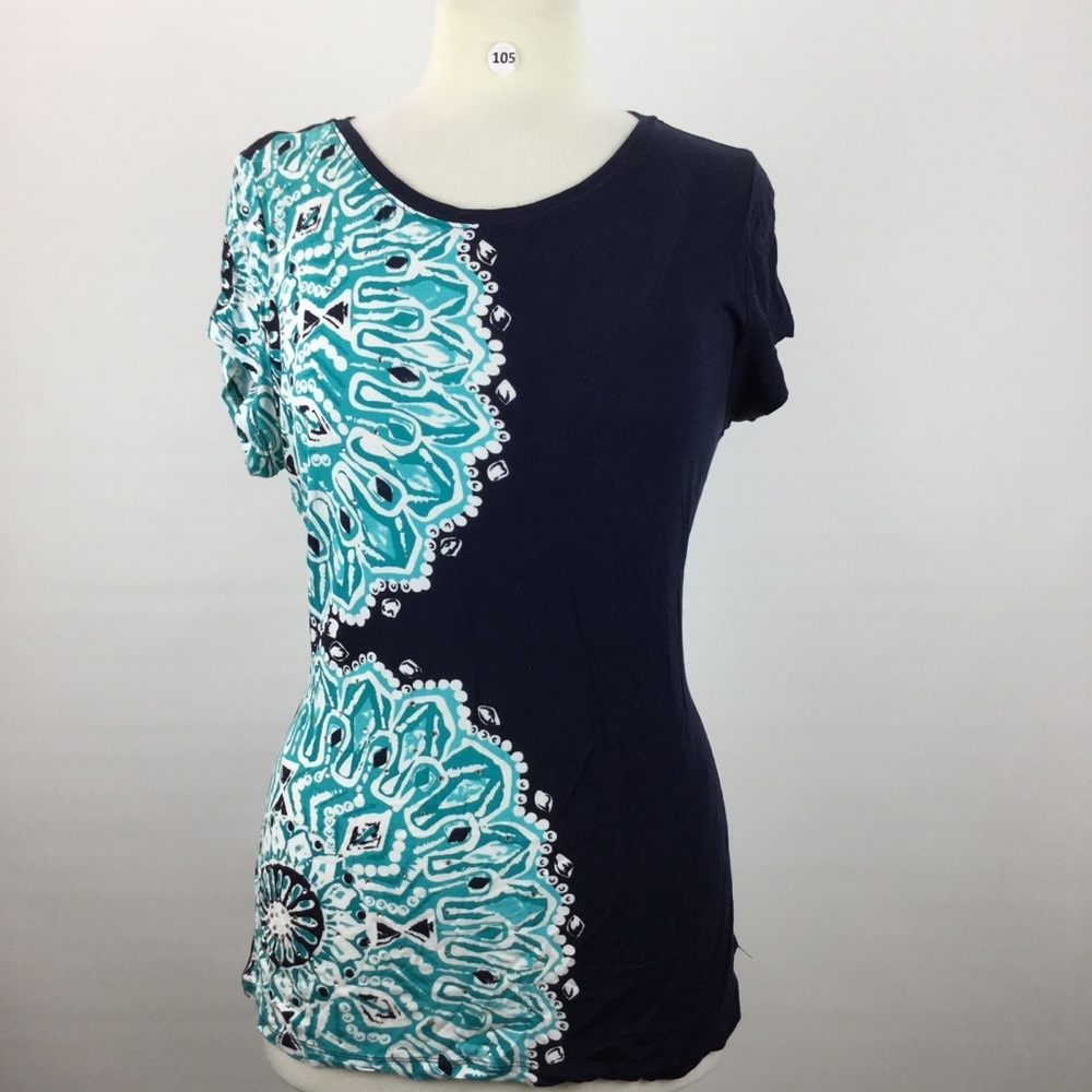 INC International concepts Navy Blue Shirt Size XL